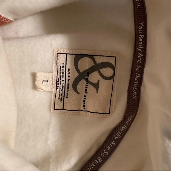 Ampersand Ave Cream Fleece Jacket - Picture 3 of 3